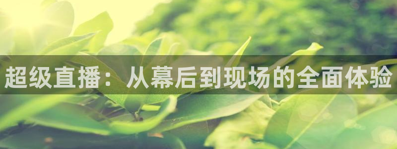 nba 24直播：超级直播：从幕后到现场的全面体验